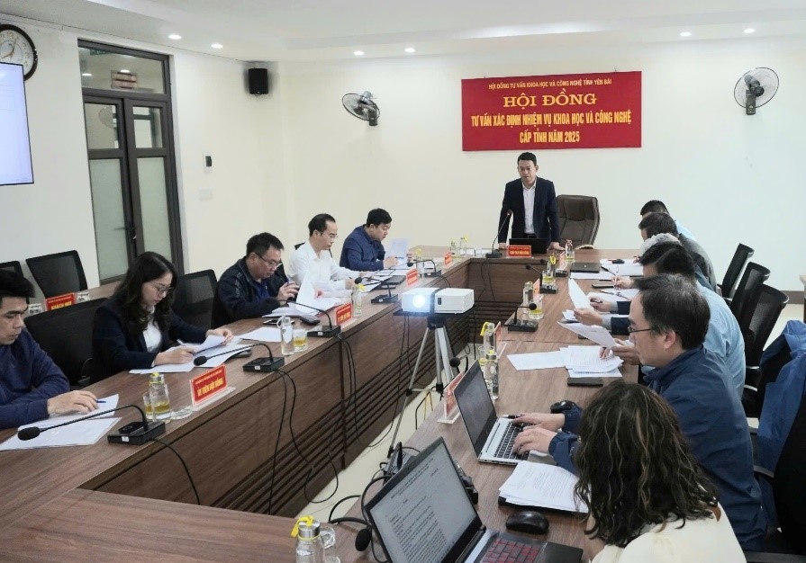 KẾT QUẢ XÁC ĐỊNH NHIỆM VỤ KHOA HỌC  VÀ CÔNG NGHỆ CẤP TỈNH  NĂM 2025.